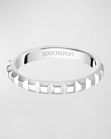Boucheron Quatre Platinum Clou de Paris Band Ring