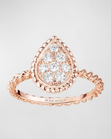 Boucheron Serpent Boheme 18K Rose Gold Diamond Ring