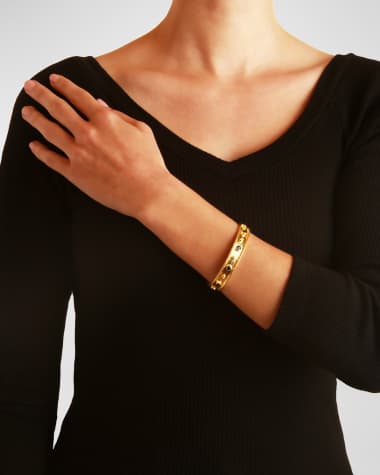Elizabeth Locke 19K Gold and Sapphire Bracelet