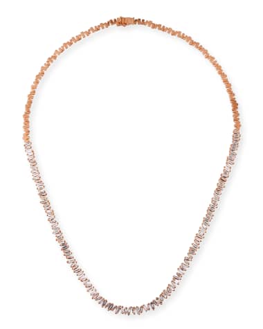 KALAN by Suzanne Kalan 18k Rose Gold Essential Diamond Tennis Necklace