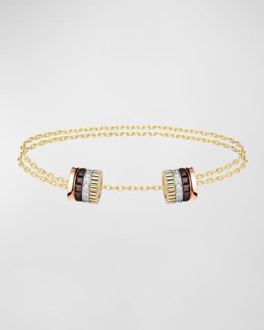Boucheron Quatre 18K Gold Brown PVD & Diamond Bracelet