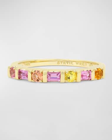 Stevie Wren 14k Yellow Gold Multi-Shape Stone Ring