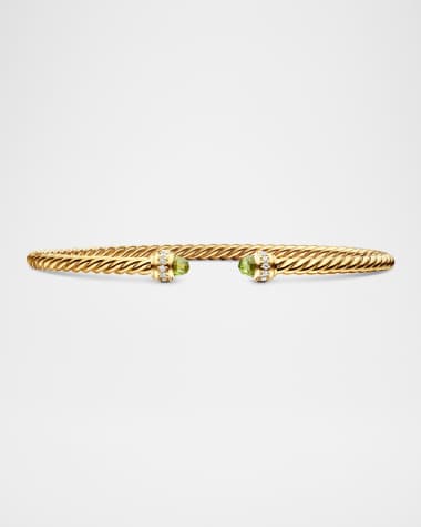 David Yurman 3mm Cablespira Bracelet in 18K Gold