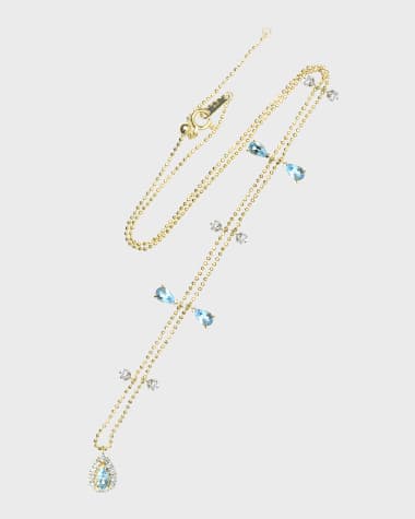 Stevie Wren 18K Yellow Gold Teardrop Necklace