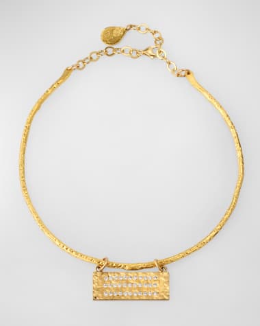 Devon Leigh Diamond Illusion Plate Pendant Necklace