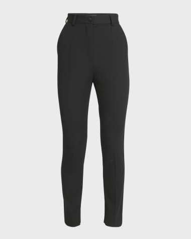 Dolce&Gabbana Lana Straight-Leg Gabardine Pants