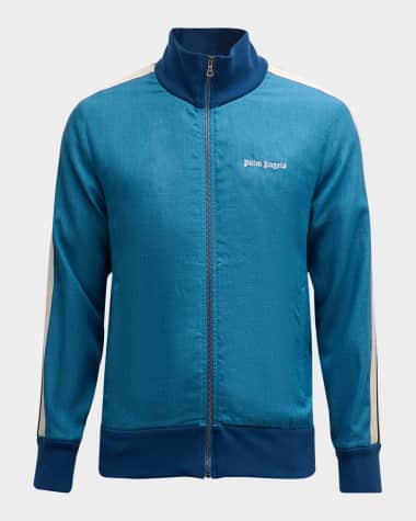 Palm Angels Men's Lightweight Linen Track Jacket