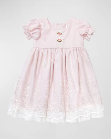 Haute Baby Girl's Sophia Scalloped Lace Dress, 2-6