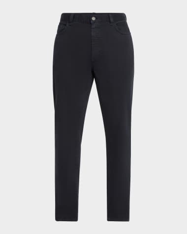 ZEGNA Men's Delave Comfort Cotton 5-Pocket Pants