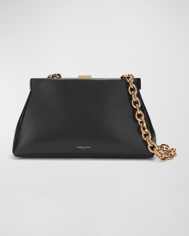 DeMellier Cannes Leather Chain Shoulder Bag