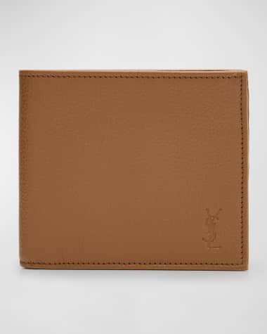 Saint Laurent Men's YSL Bifold Wallet in Leather