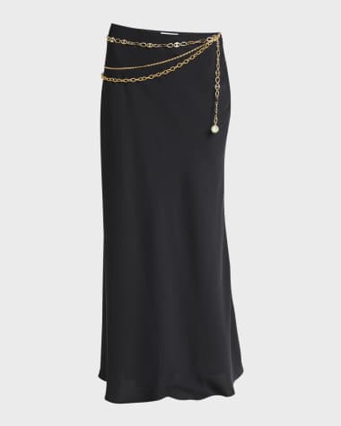 Rabanne Draped Chain Maxi Skirt
