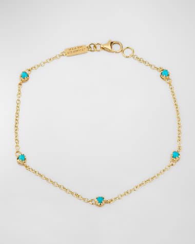 Jennifer Meyer 5 Illusion-Set Turquoise Bracelet