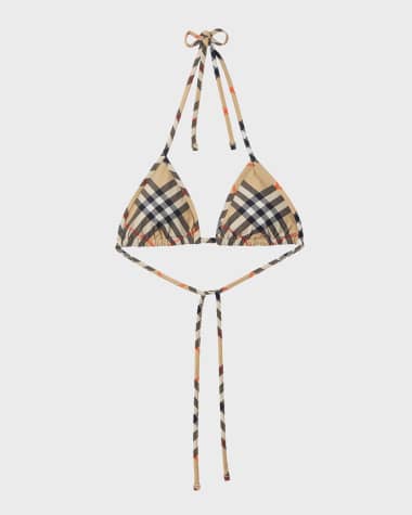 Burberry Signature Check Triangle Bikini Top