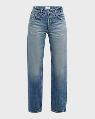 MOUSSY VINTAGE Trigg Straight Low-Rise Jeans