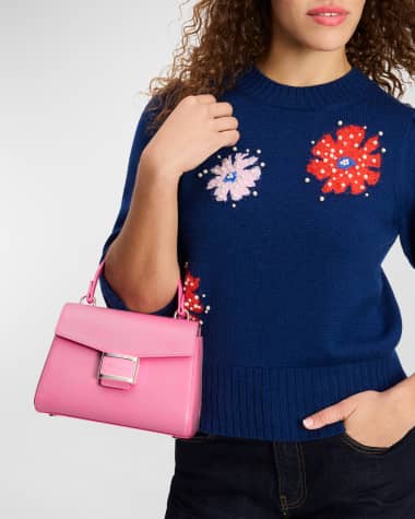 kate spade new york katy small shiny leather top-handle bag