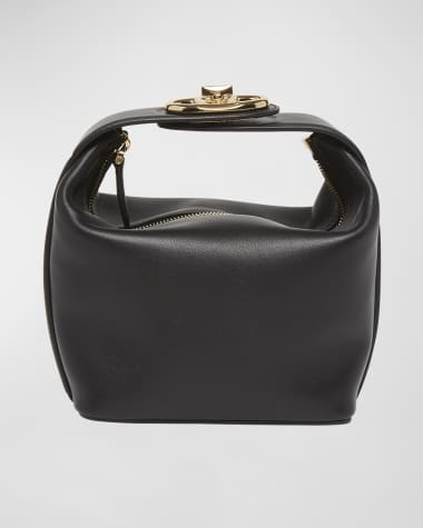 Valentino Garavani The Bold VLOGO Leather Top-Handle Bag