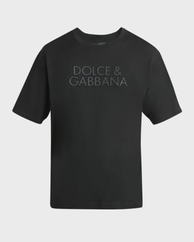 Dolce&Gabbana Men's Raised Logo T-Shirt
