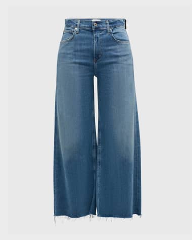 Citizens of Humanity Lyra Cropped Wide-Leg Jeans