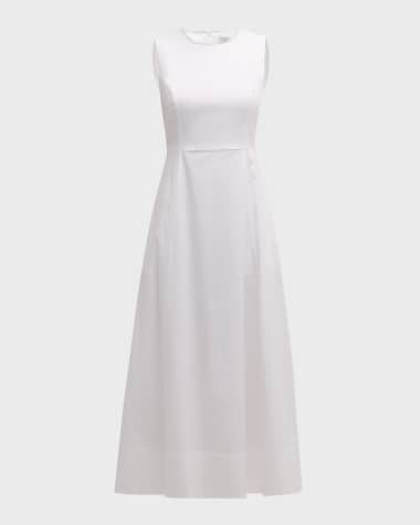 Peserico Sleeveless Chain-Trim Maxi Dress