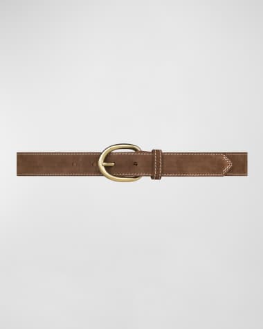 Vaincourt Paris La Vaillante Suede & Brass Belt