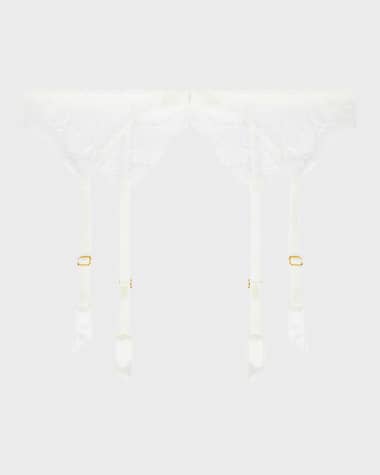 Lise Charmel Princesse Iris Scalloped Lace Suspender Belt