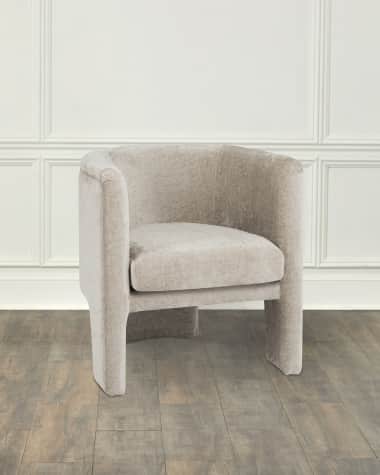 Worlds Away Lansky Barrel Chair