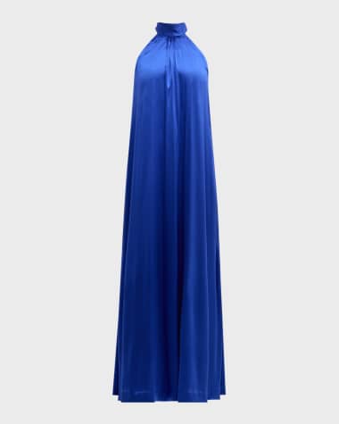 Dea Kudibal Ninka Silk Halter Gown