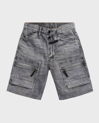 G-STAR RAW Men's Loose Denim Cargo Shorts