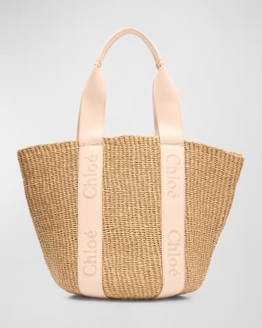 Chloe x Mifuko Logo Basket Tote Bag