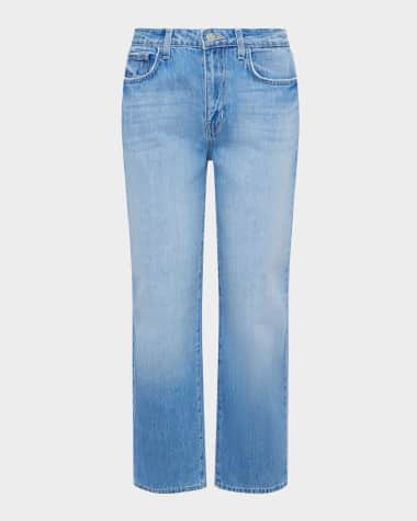 L'Agence June Ultra High-Rise Crop Stovepipe Jeans
