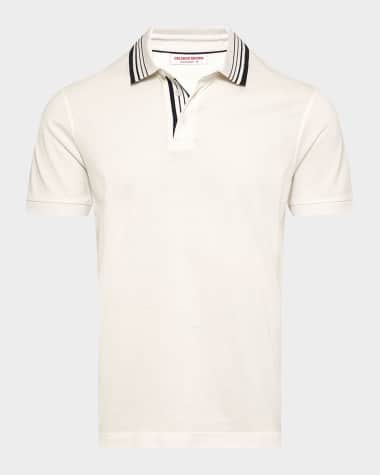 Orlebar Brown Men's Dominic Border Stripe Polo Shirt