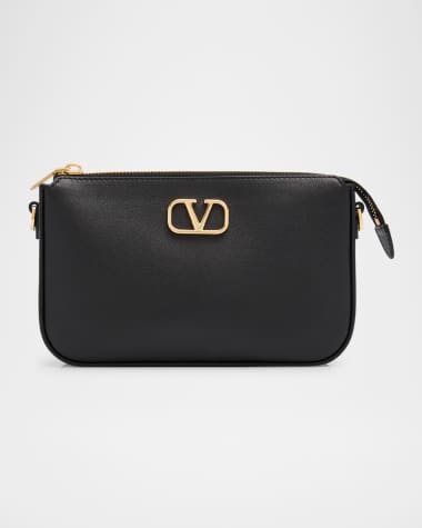 Valentino Garavani VLOGO Mini Leather Wallet on Chain