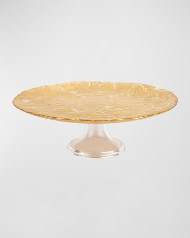 Vietri Moon Glass Cake Stand