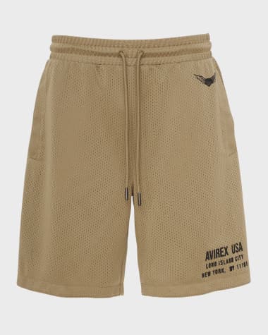 AVIREX Men's Aviator Mesh Shorts