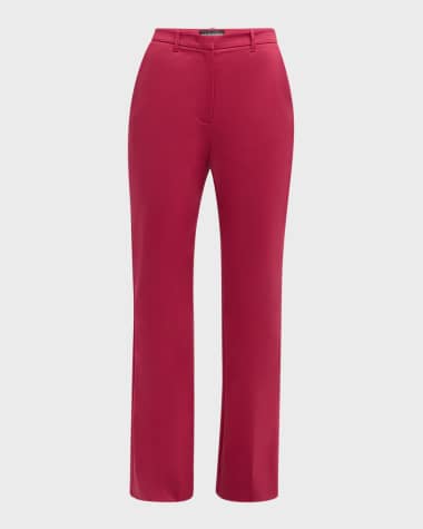 Emporio Armani Bootcut Couture Cotton Trousers