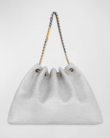 Rebecca Minkoff Metallic Leather Chain Tote Bag