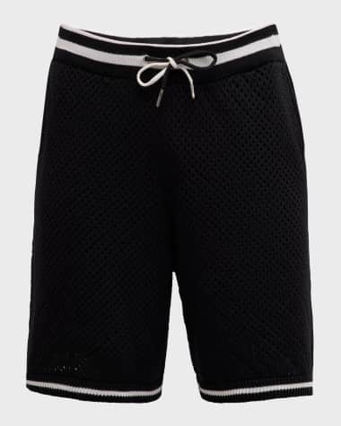 SER.O.YA Men's Logan Cotton Crochet Drawstring Shorts