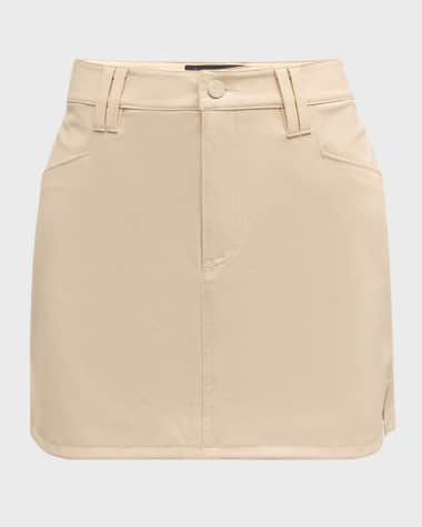 PAIGE Tarra Faux-Leather Mini Skirt