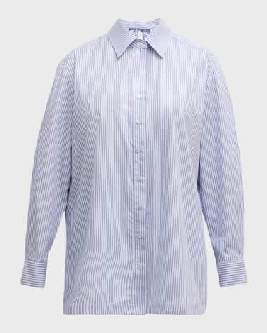 Finley Plus Size Sylvie Striped Tie-Back Shirt