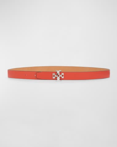 Tory Burch Logo Leather Belt