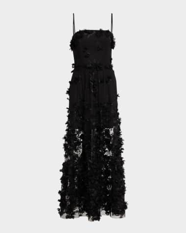 HELSI Audrey Embroidered Floral Applique Midi Dress