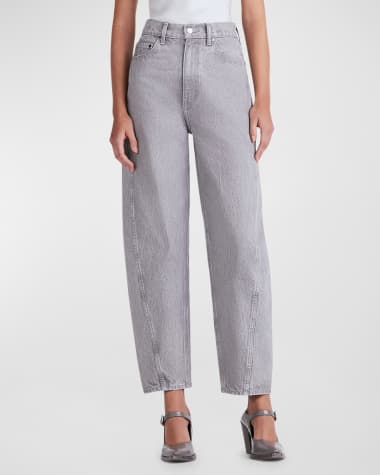 Derek Lam 10 Crosby Maja High-Rise Barrel-Leg Jeans