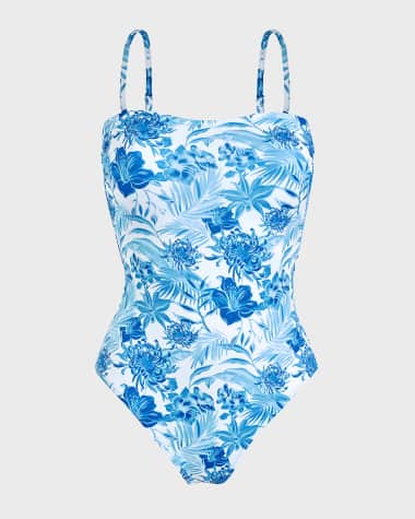 Vilebrequin Tahiti Flowers Jersey One-Piece Swimsuit