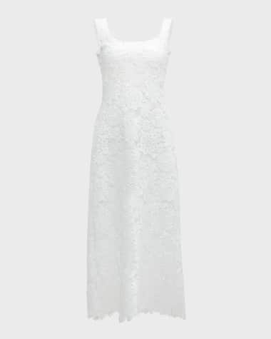 WAIMARI Kim Floral Lace Midi Dress