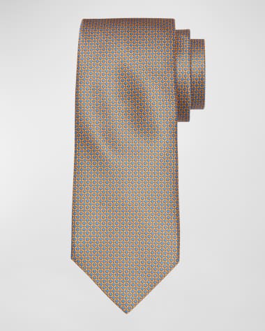 Stefano Ricci Men's Micro-Grid Silk Tie
