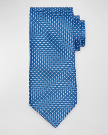 Stefano Ricci Men's Small Squares Silk Tie