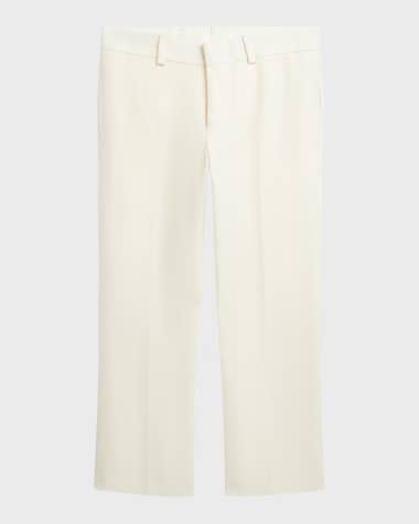 Ralph Lauren Childrenswear Boy's Solid Linen Tailored Trousers, Size 4-7