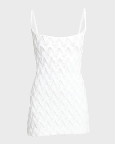 Missoni Chevron Knit Sleeveless Mini Dress