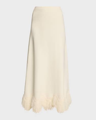 Ulla Johnson Paulina Long Fringe-Hem Skirt